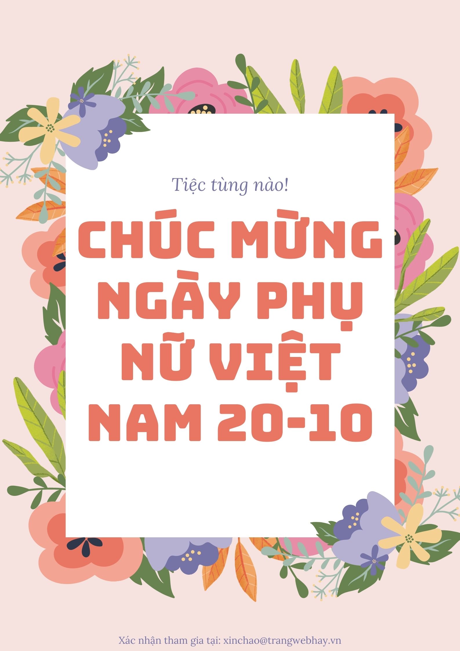 Chúc Mừng Ngày Phụ Nữ Việt Nam 20 10